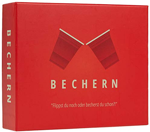BeerBaller BECHERN® - Der ultimative Mix aus Kings Cup & Flip Cup | Das Kult Trinkspiel | 69 Spielkarten & 10 Shot Red Cups | Partyspiele für Erwachsene | Saufspiele | Trinkspiele | Partyspiel ab 18