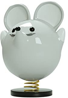 iSpchen Auto Wackelfigur niedliches Tier Wackelkopf Spielzeug Ornament Auto Armaturenbrett Dekoration Ornament Wackelfiguren Auto Innenraum Dekoration Zubehör,Ratte