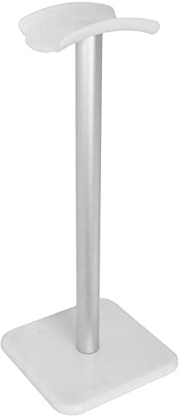 Hörlursställ, Universalhållare i Aluminiumlegering för Alla Typer Av Headset, TPU-bricka, Anti-Slip Base, Metal Bar, PC Gaming Headset Display för Alla Hörlursstorlekar (Vit)
