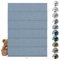 Roman Blinds Windows - Custom Size Blue, Blackout Roman shades Fabrics, Cordless Roman Blind for UV Protection Thermal Insulation for Bedroom, Living Room, Office