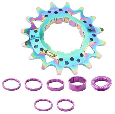 Ddujbtp 16T 18T Biciclette Singola Velocità Volano In Lega di Alluminio Conversione Per Mountain Bike E Bici Da Strada Cassette Cogs