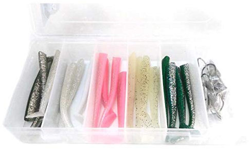 Savage Gear Sandeel Kit - 10cm & 11cm Paddelschwanz & Schneckenköder für Meeresangler, inkl. Jigköpfe, perfekt für die Jagd auf Raubfische im Salzwasser, Sortiert, verschieden