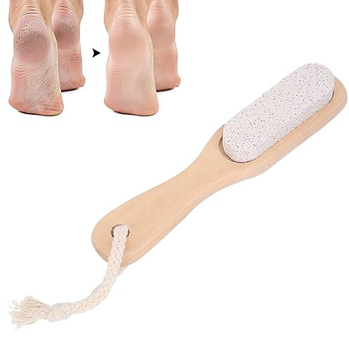 Dioche Fußsteinfeile - Bimsstein Fußfeile für Pediküre - Hornhautentfernung und Fersenpflege - Tragbares Fußwäscher Werkzeug für Füße, Hände und Körperpeeling