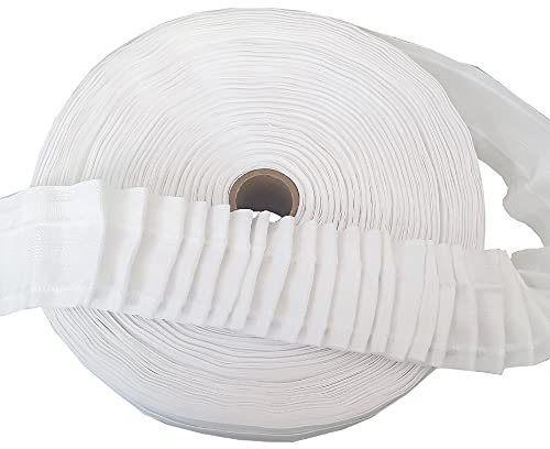 Bestgoodies Gardinenband zum Aufnähen (5m - 50m), vers. Ausführungen wie Kräuselband, Faltenband oder Smokband für Gardinen und Vorhänge