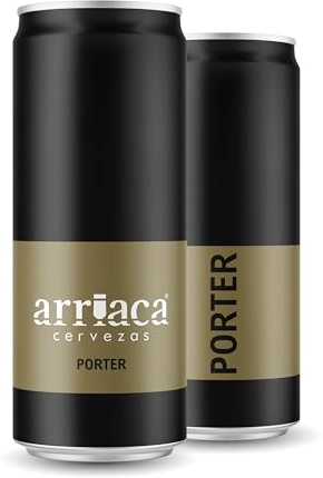 Cerveza Premium Arriaca PORTER en Pack Fabricación Artesanal. Premios internacionales a la Mejor Cerveza Artesana (24 latas 33cl)