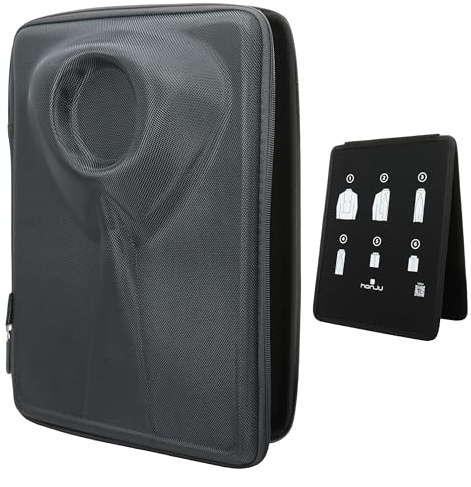 honju Home Hemdentasche für Koffer - Hemden Transport knitterfrei (Business-Hemd Reisetasche mit Falthilfe & Aussparung für den Hemdkragen, Stabiles Hartschalen-Case, Langlebige Reißverschlüsse) grau