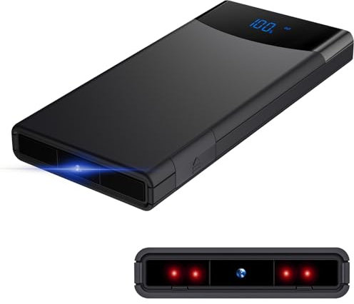 HGYGHO 64GB Mini Kamera, 10000mAh Akku mit großer Kapazität Videokamera HD 1080P Tragbare kleine Kamera, Mini Sicherheitskamera mit Nachtsicht Schwerkraftsensor für Zuhause
