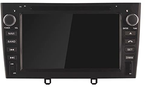 JINFOLI WIFI Car Multimedia Player Stereo GPS Navigation DVD Auto Audio DSP Carplay 2 Din Android 11 Autoradio Fit, for Peugeot, 408 308 Impianto audio stereo per auto(Schwarz)