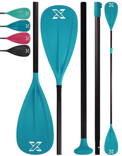 ZLX Remo Paddle Surf Ajustable 2 en 1, Sup Paddle Convertible a Kayak, Aluminio Ligero, 3/4 Piezas Desmontables, Alta Resistencia para Stand Up Paddle y Deportes Acuáticos