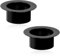 Duct Connector Flange, 2PCS 100mm/4Inch Ducting Flange ABS Plastic Duct Connectors for Extractor Pipe Dryer Ventilation Exhaust