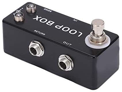 Guitar Loop Effect Mini Pedal True Bypass LED -Einzelblock- und Kombinationseffektkanalauswahl für Bassgitarre Geeignet