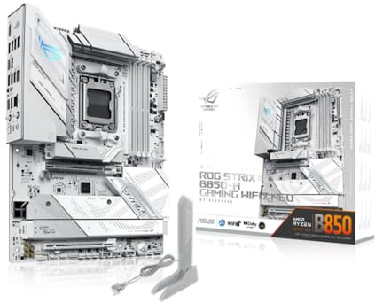 ASUS ROG Strix B850-A Gaming WiFi7 Neo, Carte mère AMD ATX, 14+2+2 Phases d'alimentation, Emplacement DDR5, PCIe 5.0, 4 emplacements M.2, Port USB-C 20 Gbps, WiFi 7, Realtek 5G, Aura Sync RGB