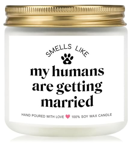 Engagement Gifts for Cat Dog Lovers, 3.5oz Lavender Scented Soy Wax Candle