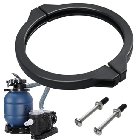 Genérico Abrazadera para Válvula de Filtro de Piscina - Accesorio De Repuesto Válvula Piscina | Conjunto Abrazadera filtración,para Bañera De Exterior SPA Fuente Estanque Jardín Patio Trasero Y Patio