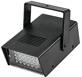 EUROLITE LED Disco Strobe weiß, Sound | Kompaktes Strobe mit 24 LEDs und Musiksteuerung