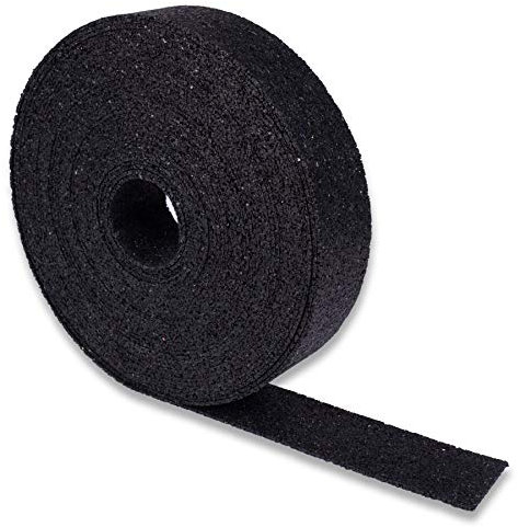 Terrassenpads auf Rolle (20m x 60mm x 3mm) - Gummigranulat, Bautenschutzmatte, Unterlegpads, Terrassenbau - Streifen Gummipads als Unterlage für WPC Terrassendielen und Terrassenplatten - 20Mx60x3mm