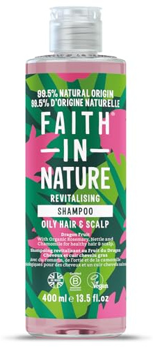 Faith In Nature Natural Dragon Fruit Shampoo, Revitalising, Vegan and Cruelty Free, No SLS or Parabens, for All Hair Types, 400 ml