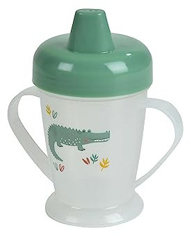 Bébé Douceur, Gobelet Anti-Goutte avec Anses 225Ml Crocodile Savane