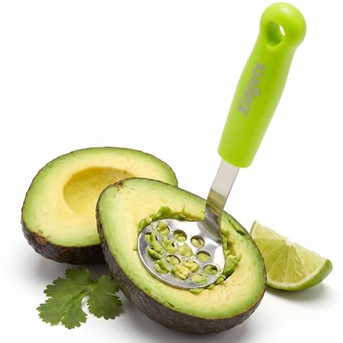 Mini Avocado Masher | Dishwash Safe | Stainless Steel (Zippy Green)