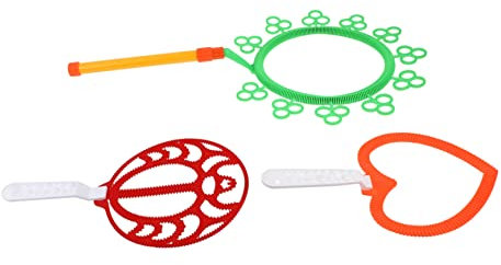 3-Teiliges Set Blasenstock großer Seifenblasenstab riesige Seifenblasenstäbe Seifenblasenset Spielzeug für Kinder kinderspielzeug Bubble Zauberstäbe Spielzeug Blasenmacher Plastik JOINPAYA