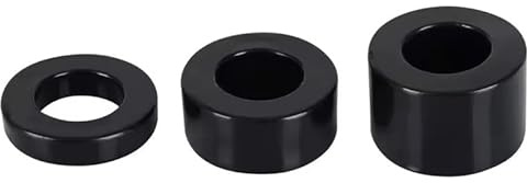 Pure Life Silicone Cock Ring Set, 3 Wide Rings for Enhanced Performance, Black Soft Silicone, Stretchy Reusable Penis Rings, Different Wide, One Size
