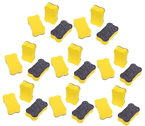 Gadpiparty 24Pcs Eva Felt Cloth Whiteboard Erasers Bone Shaped Dry Erase Erasers for Classroom Supplies Lightweight and Portable Cleaning Tools for Home and School Use