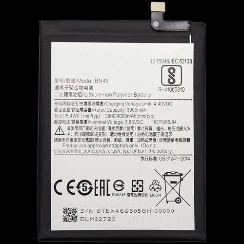 Mobile TM Compatible avec Batterie de Remplacement pour Xiaomi Redmi 7 / Note 8 / Note 8T (BN46)