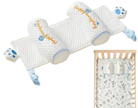 Almohada Con Soporte Para Cabeza Infantil Soporte Ajustable y Lavable | Almohada con Semillas de Mijo para Dormir Diario Hogar Cuna Silla de Coche Viaje Carrito Niños Niñas