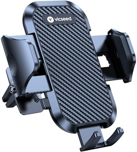 VICSEED 2026 Upgrade Ultra Stable Car Phone Holder Mount [Never Fall Off & Won't Break] Universal Air Vent Phone Mount for Car Easy Clamp Phone Holders for Your Car for iPhone 17 Pro Max 16 15 14 13