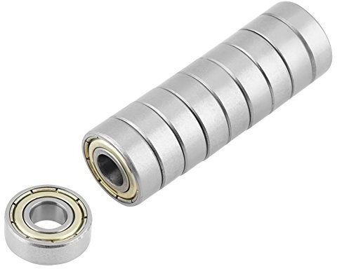 10 PCS 608 ZZ Kugellager Kugellager, 6x15x5mm Edelstahl Kugellager für Skateboards, Inline Skates, Roller
