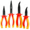 INGDAUM® VDE Spitzzangenset, gerade und 45° abgewinkelt sowie 6/170mm und 8/210 mm, isoliert gegen 1000 V (Version 4.7)