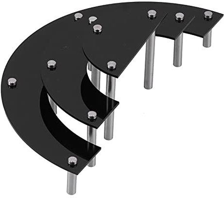 Présentoir à Cupcakes, Présentoirs à Cupcakes, Tour à 3 Niveaux en Acrylique, Présentoir à Gâteaux, Support à Cosmétiques, Support à Dessert avec Tube de Support en Os pour