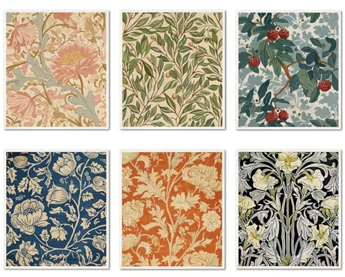 CREATCABIN 6 st svenska disktrasor för kök återanvändbara svenska diskhanddukar absorberande svenska disktrasor trasor vintage blommor tvättbara svamp rengöringsdukar torkdukar ingen lukt