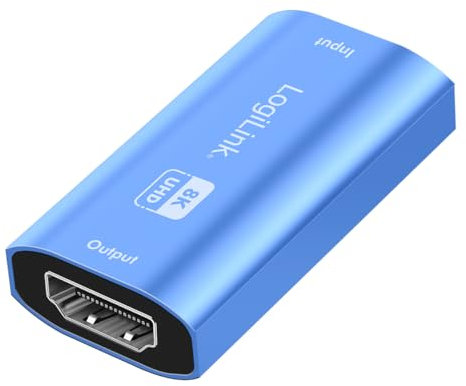 Logilink HD0064 - Repetidor HDMI hasta 20 m en Ultra HD 8K/60Hz, HDCP 2.3