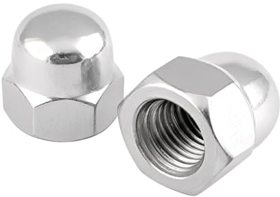 CENSIVI 10 Pièces M8 Écrous Borgnes - Ecrou Borgne Hexagonaux en Acier Inoxydable Ecrou Borgne Hexagonaux Cache ecrou pour Vis Boulons Filetés Tiges Filetées