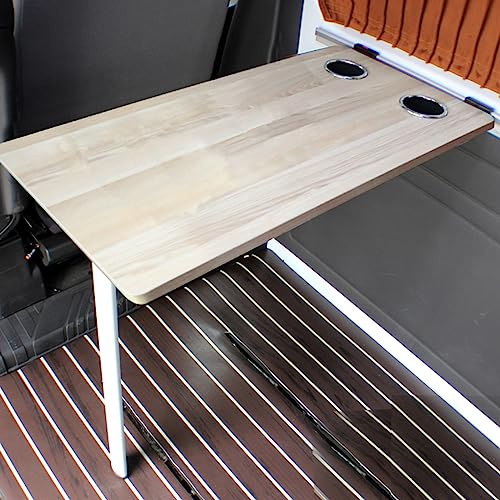 Mesa plegable portátil – Estación de trabajo versátil para picnic y computadora para caravanas, caravanas, camping y uso al aire libre – Diseño ligero que ahorra espacio, fácil instalación