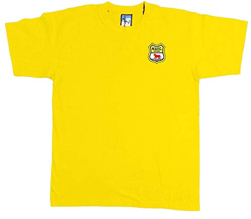 Oxford 1949 Retro Football T Shirt Embroidered Logo Gold