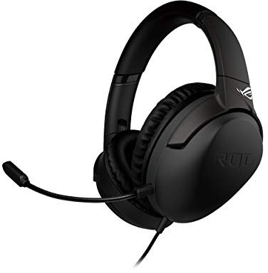 ASUS ROG Strix Go Gaming-Kopfhörer mit USB-C-Adapter | Ai-betriebenes Mikrofon mit Geräuschunterdrückung | Over-Ear-Kopfhörer für PC, Mac, Nintendo Switch und PS4