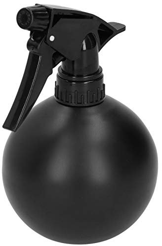 Zerodis Plant Mister, 500 ml Edelstahl-Sprühflasche Leichtes Beschlagen Innen-Pflanzensprühgerät Einstellbare Metalldüse Linearer Zerstäubungseffekt Reinigungsfenster(schwarz)