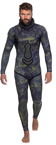 Cressi Tracina - Giacca da uomo in neoprene Spear q, mimetica, M