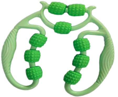 predolo 9 Ruote Rullo Muscolare Della Fascia Indossabile Braccio Massaggio Gamba Anello Gamba Rullo per Gambe Cosce Polpaccio Spalla Braccia Yoga Fitness
