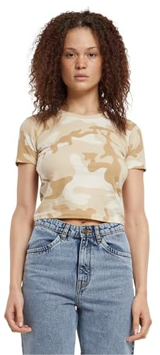 Urban Classics dam Damer Cropped Camo Te T-tröja