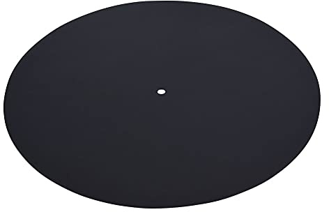 Record Player Mat, 1.5MM Mjuk äkta Lädermatta Slipmatt, Spöbar Platter Ullmatta, Anti Statisk Plattmatta Filt, för Spelare Skydd (-XD05325-01)