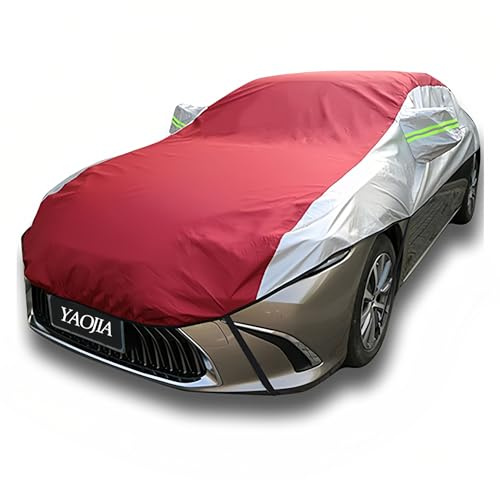 Telo Copriauto Mezza Copertura Adatta per Cupra Born|4320x1540x2766mm|Telone antipioggia auto,con borsa portaoggetti,corda antivento,asciugamano tappo valvola