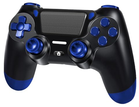 Mando Inalámbrico para PS4, Joystick Controlador para PS4/Slim/Pro/PC, con Clavija de Audio, Vibración y Seis Ejes, Panel Táctil