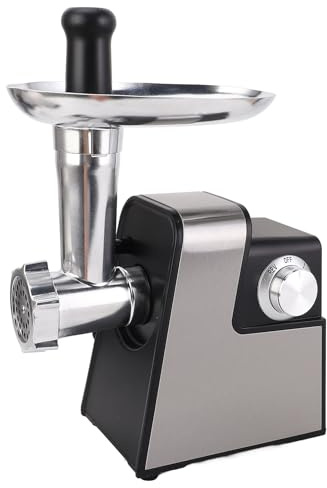 Oreilet Picadora de Carne Eléctrica, Picadora de Carne Multifuncional de Alta Resistencia de 2800 W con 2 Configuraciones de Velocidad Inversa para Uso Comercial en la Cocina (Enchufe de la UE 220V)