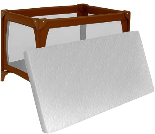 Brillars Baby Travel Cot Mattress, 90cm x 60cm x 5cm