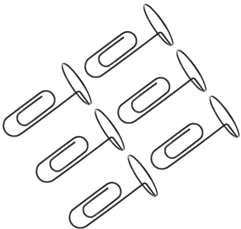 Ciieeo Lot de 6 Pinces Porte-mémos Métal Noir 130 Mm, Supports Photo de Table Multifonction pour Notes, Cartes de Visite et Menus, Clips de Messages Verticals pour Bureau, Mariage