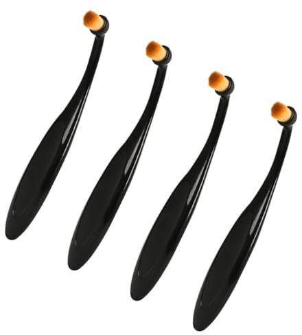 4 Lot Cepillo removedor de lágrimas para perros, ergonómico de fibra suave, cepillo de limpieza de ojos de mascotas, cepillo de aseo suave para mascotas