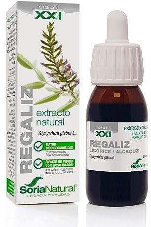 Soria Natural Extracto de Regaliz – Actividad expectorante, Sistema respiratorio - Acción Antiinflamatoria - Botella con 50ml